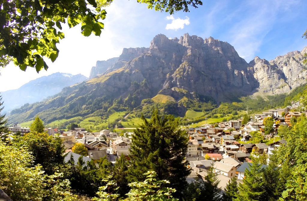 Residence Les Sources Des Alpes Leukerbad Exteriör bild