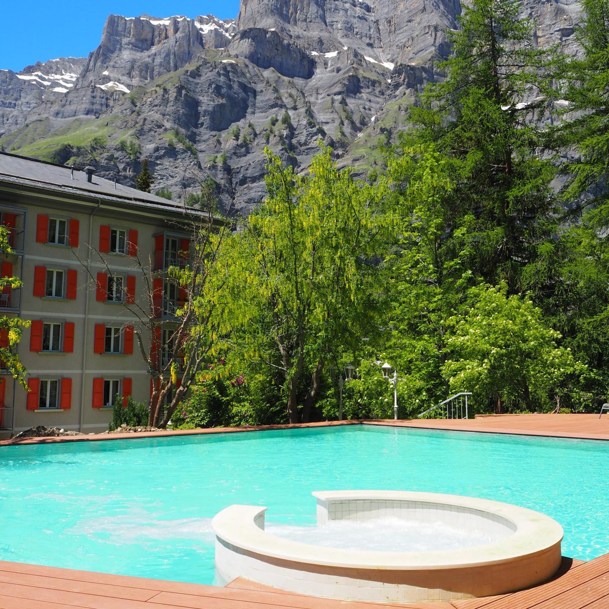 Residence Les Sources Des Alpes Leukerbad Exteriör bild