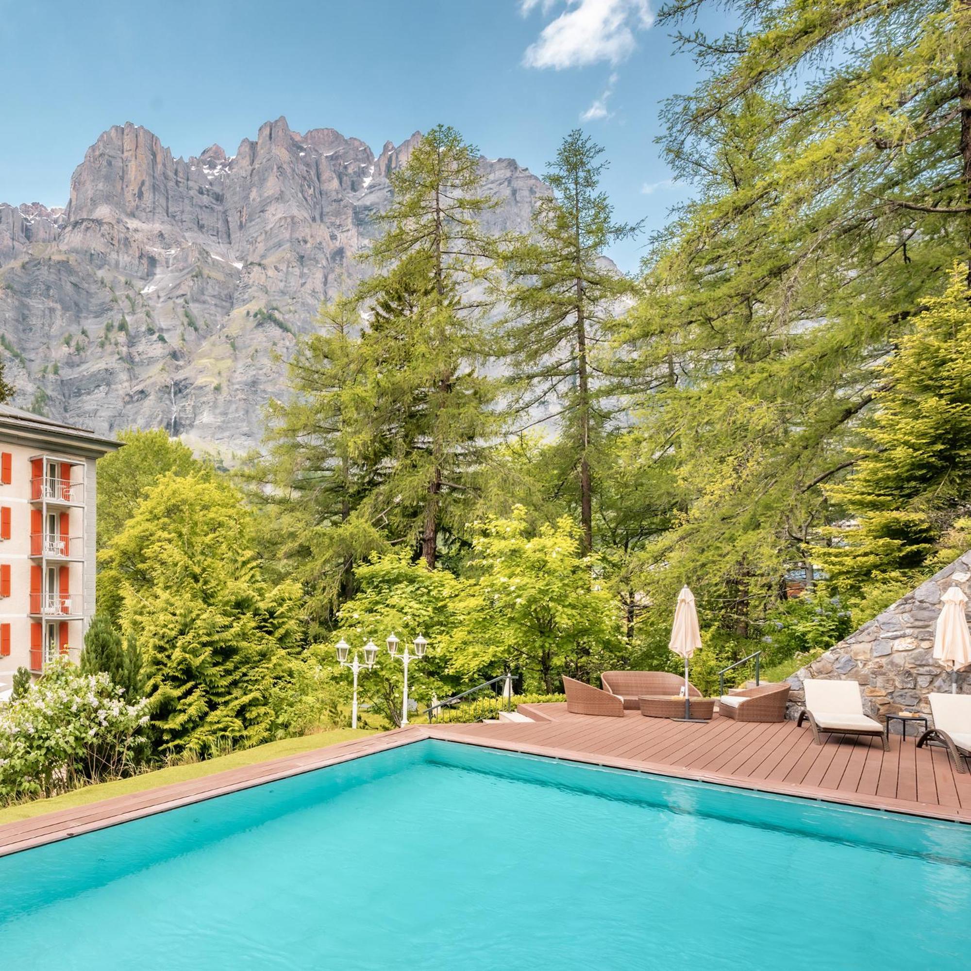 Residence Les Sources Des Alpes Leukerbad Exteriör bild