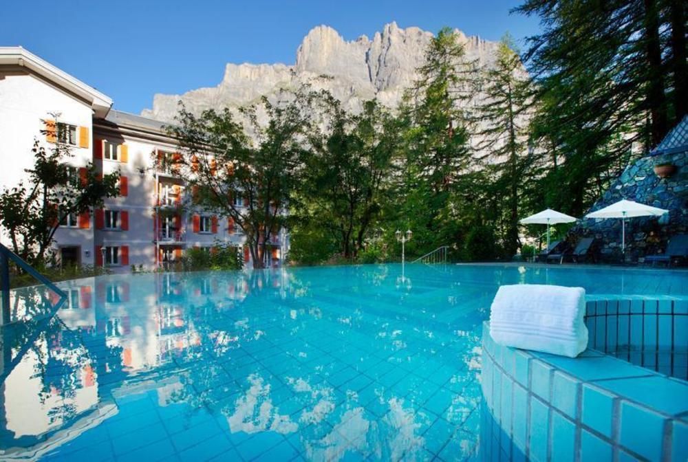 Residence Les Sources Des Alpes Leukerbad Exteriör bild