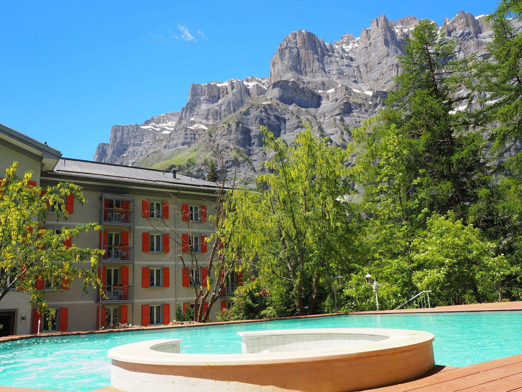 Residence Les Sources Des Alpes Leukerbad Exteriör bild