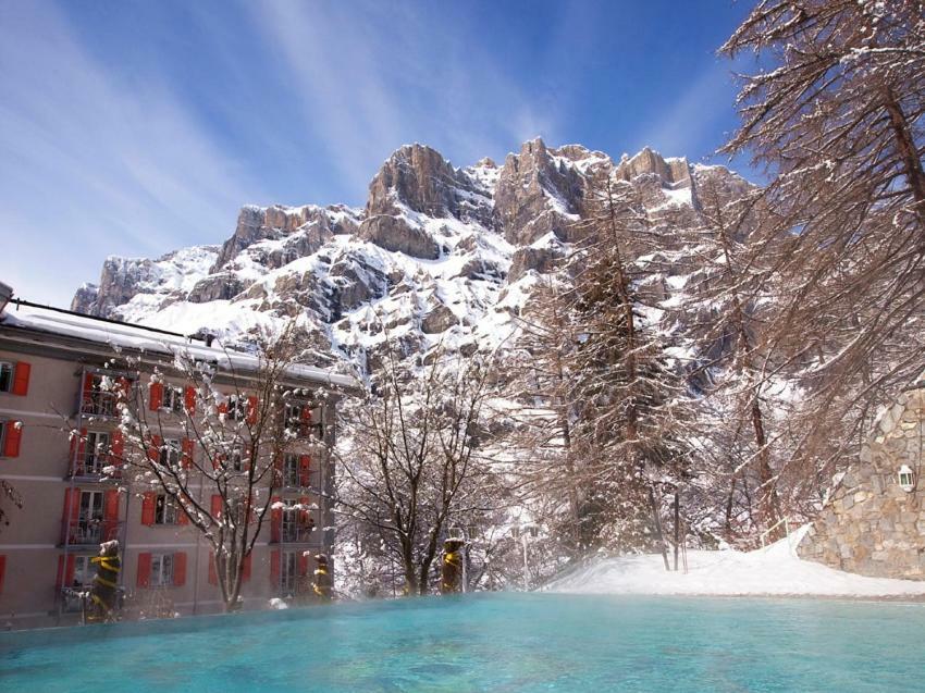 Residence Les Sources Des Alpes Leukerbad Exteriör bild
